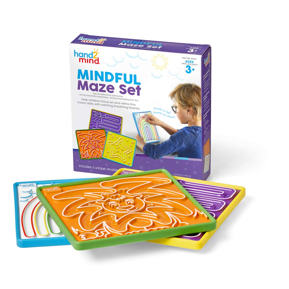 Learning Resources Mindful Maze Set 3 Double Sided Breathing